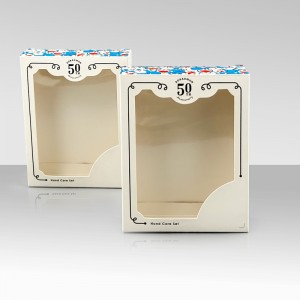 Fabrikspris Brugerdefineret foldbar dukke til børn Legetøjsemballage Papirkasse med PVC-vindue